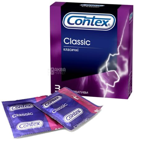 Contex, Classic, 3 шт., Презервативы классические