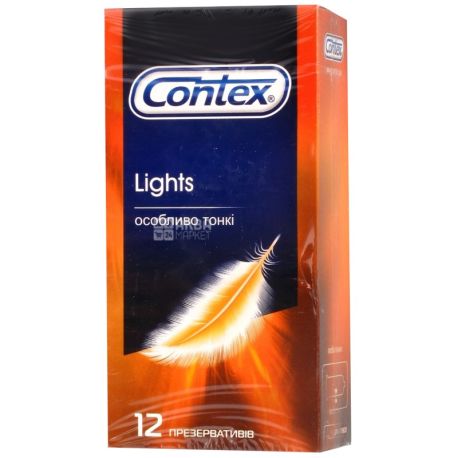 Купити Contex,12 шт., презервативи, Light в АкваМаркет
