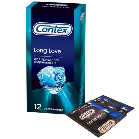 Contex, Long Love, 12 шт., Презервативы для длительного удовольствия