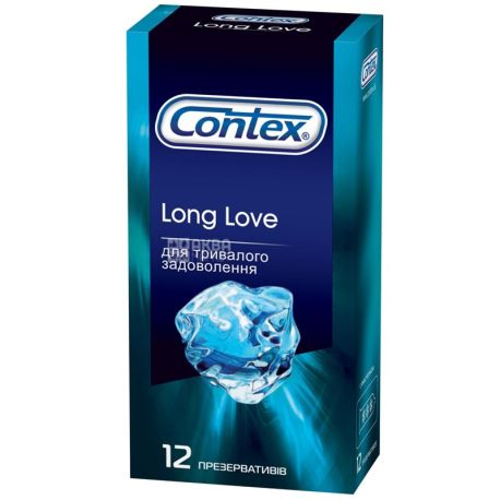 Contex, Long Love, 12 шт., Презервативы для длительного удовольствия
