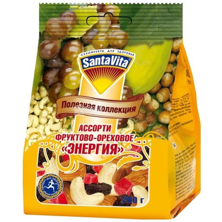 SantaVita Useful collection Nut-and-fruit platter Energy, 200 g