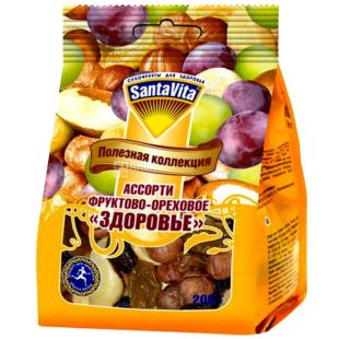 SantaVita Полезная коллекция Орехово-фруктовое ассорти Здоровье, 200 г 