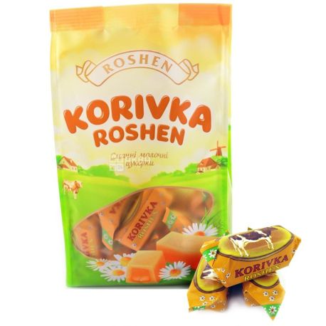 Roshen, 205 г, Конфеты не глазированные на основе помадки Коровка, Рошен