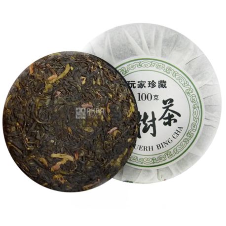 Osmanthus, 100 g, Pu-erh tea, green, aged, Bin cha Shen