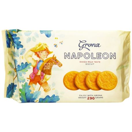 Grona, 290 г, печиво, Наполеон, зі смаком пряженого молока