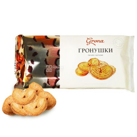 Grona, 230 г, печенье, Гронушки, слоеное