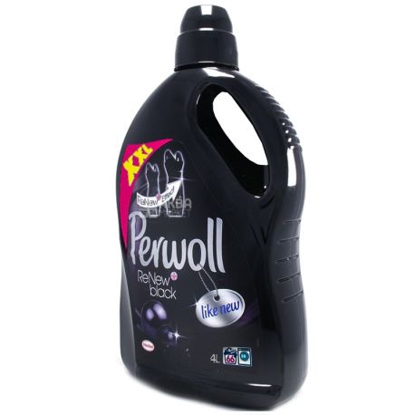 Perwoll, 4 л, гель для стирки тёмного белья, Brilliant Black