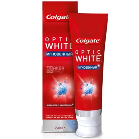 Colgate, 75 мл, Зубная паста, Optic White, Sparcling mint