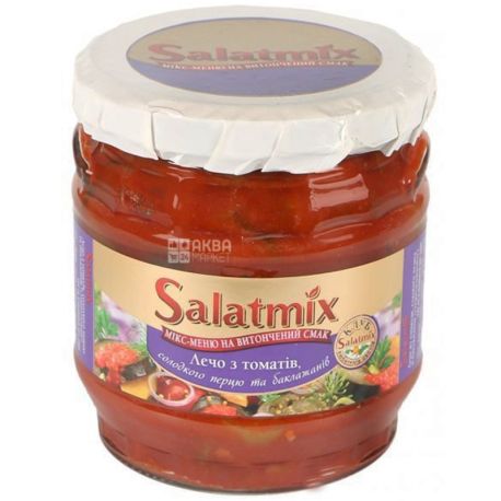 Salatmix, 380 г, лечо, з томатів з солодким і гострим перцем