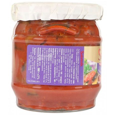 Salatmix, 380 г, лечо, из томатов со сладким и острым перцем