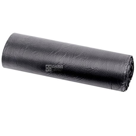 Промтус, 50 шт., 35 л, Пакеты для мусора, без затяжек, прочные, черные