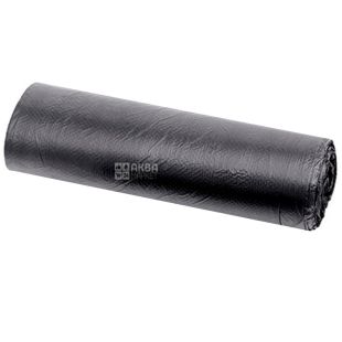 Промтус, 50 шт., 35 л, Пакети для сміття, без затягувань, міцні, чорні