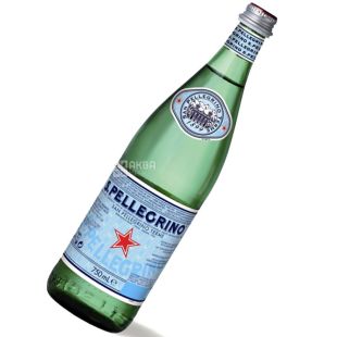 San Pellegrino, 0,75 л, Сан Пелегріно, Вода мінеральна газована, скло