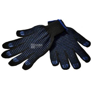 Промтус, 1 пара, Размер М, Перчатки рабочие, с ПВХ покрытием, в ассортименте