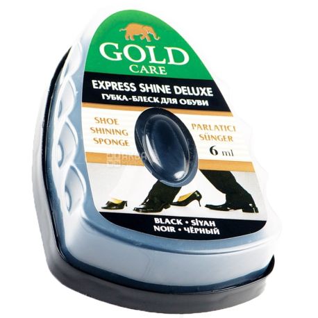 Goldcare, губка-блеск, Экспресс, Черная, ПЭТ