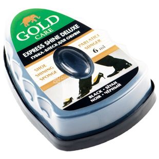 Goldcare, губка-блеск, Экспресс, Черная, ПЭТ