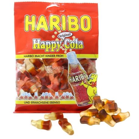 HARIBO, 100 г, жувальні цукерки, Весела Кола