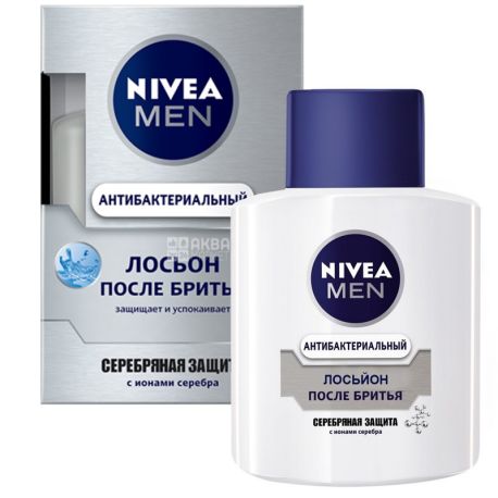 Nivea, 100ml, After shave lotion, Silver protection