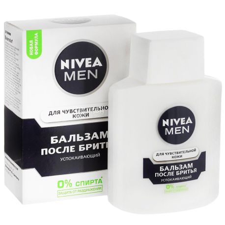 Nivea, 75 мл, Крем-бальзам после бритья для чувствительной кожи, Успокаивающий