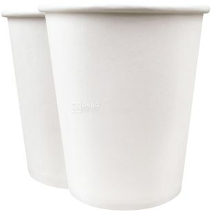 Стакан паперовий білий 180 мл, 50 шт, D69