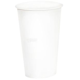 Промтус Стакан паперовий білий 450 мл, 50 шт, D92