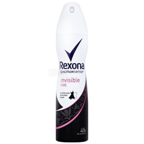 Rexona, 150 ml, antiperspirant deodorant, spray, female, Pure Brilliant