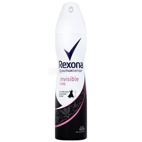 Rexona, 150 мл, Дезодорант-антиперспірант, Спрей, Чистий Діамант