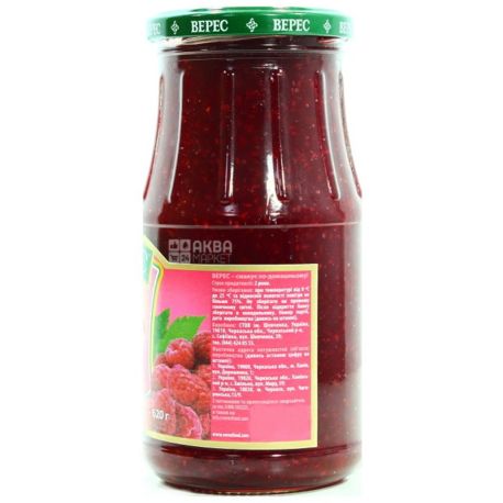 Верес, 620 г, малина, измельченная с сахаром