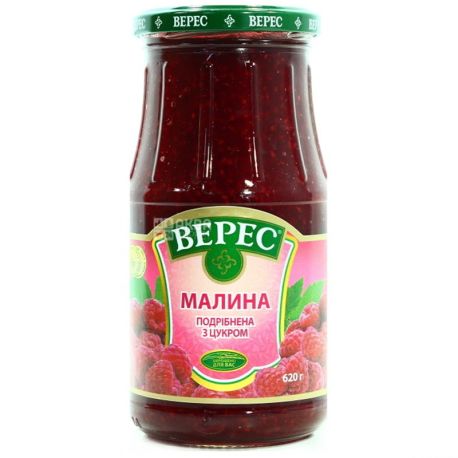 Верес, 620 г, малина, измельченная с сахаром