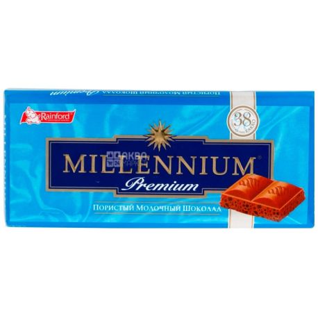 Millennium chocolate, 90 g, porous dairy premium