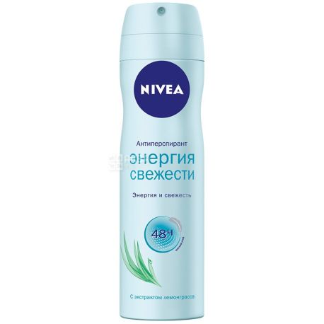Nivea, 150 мл, Дезодорант-антиперспирант, Спрей, Энергия свежести