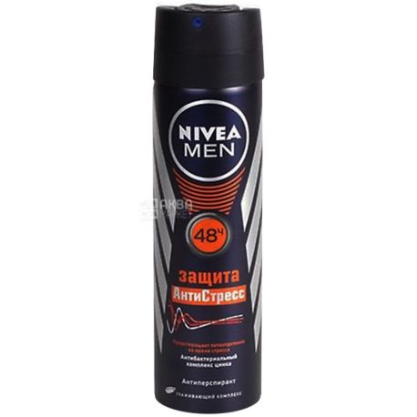 Nivea, 150 мл, дезодорант спрей антиперспирант, Защита Антистресс для мужчин