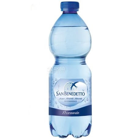 San Benedetto, 0,5 л, Упаковка 6 шт., Сан Бенедетто, Вода мінеральна газована, ПЕТ