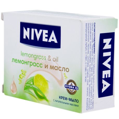 Nivea, 100 г, крем-мыло, Лемонграсс и масло
