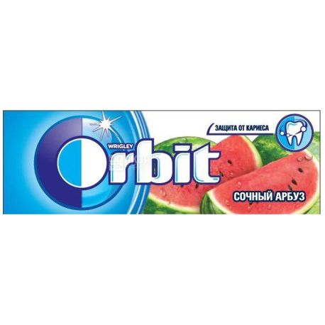Orbit, 14 g, chewing gum, juicy watermelon