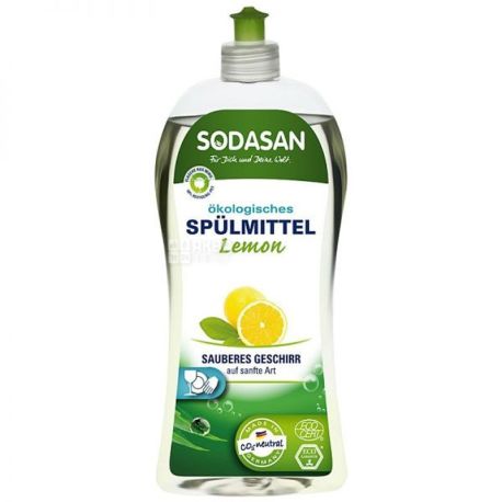 Sodasan, Лимон, 1 л, Гель-концентрат для мытья посуды