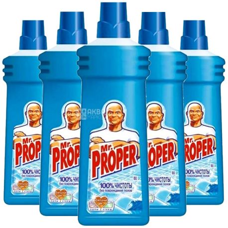 Mr. Proper, 750 ml, pack of 14 pcs., Floor and wall cleaner, Ocean freshness