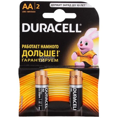 Duracell, упаковка по 20 шт., АА, батарейки, м/у