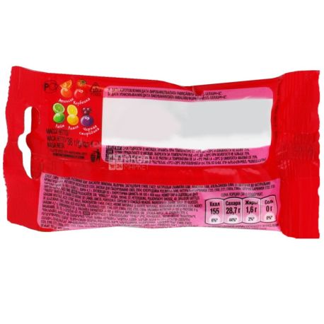 Skittles, Фруктовый микс, 38 г, Конфеты жевательные, драже, Скитлс