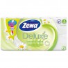 Zewa Deluxe Camomile Comfort, 8 рул., Туалетная бумага Зева Делюкс, Ромашка, 3-х слойная