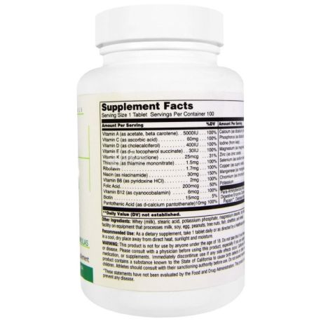Universal Nutrition, 100 tab., Vitamin-mineral complex, Daily Formula, PET