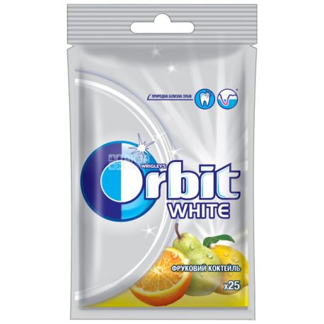 Orbit White, 35 g, chewing gum, fruit cocktail