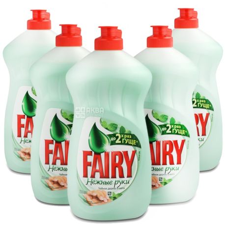 Fairy, Чайное дерево, 500 мл, Упаковка 21 шт., Жидкое средство для мытья посуды