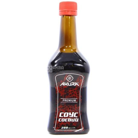 Akura, Premium, 200 мл, Соєвий соус, преміум, скло