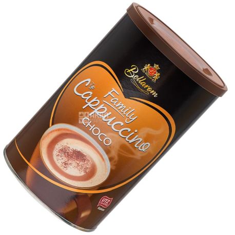  Bellarom, Cappuccino Choco, 500 г, Белларом, Капучино з шоколадом, кавовий напій, розчинний, тубус