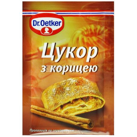 Dr. Oetker, 8 g, sugar with cinnamon, m / y