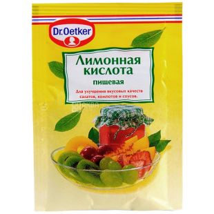 Dr. Oetker, 8 г, Лимонная кислота