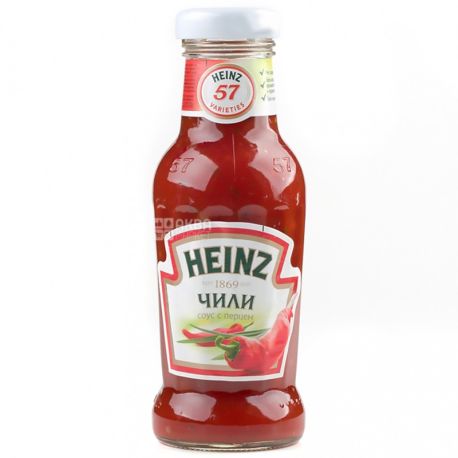 Heinz, 280 мл, соус томатный, Чили, стекло