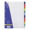 Buromax, 12 шт., цифровий індекс-розділювач, Для реєстраторів, А4, м/у
