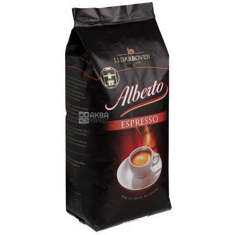 J.J. Darboven Alberto Espresso, 1 кг, Кофе Дарбовен Альберто Эспрессо, средней обжарки, в зернах